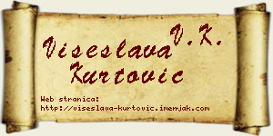 Višeslava Kurtović vizit kartica